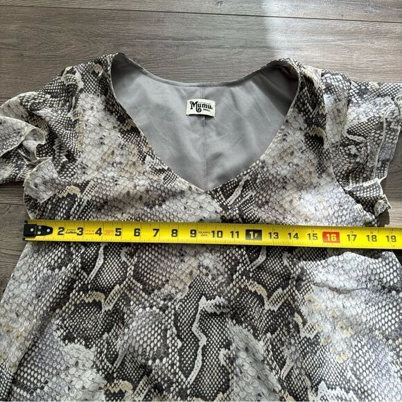 Show Me Your MuMu Dress Womens Small Snakeskin Print - Picture 4 of 6